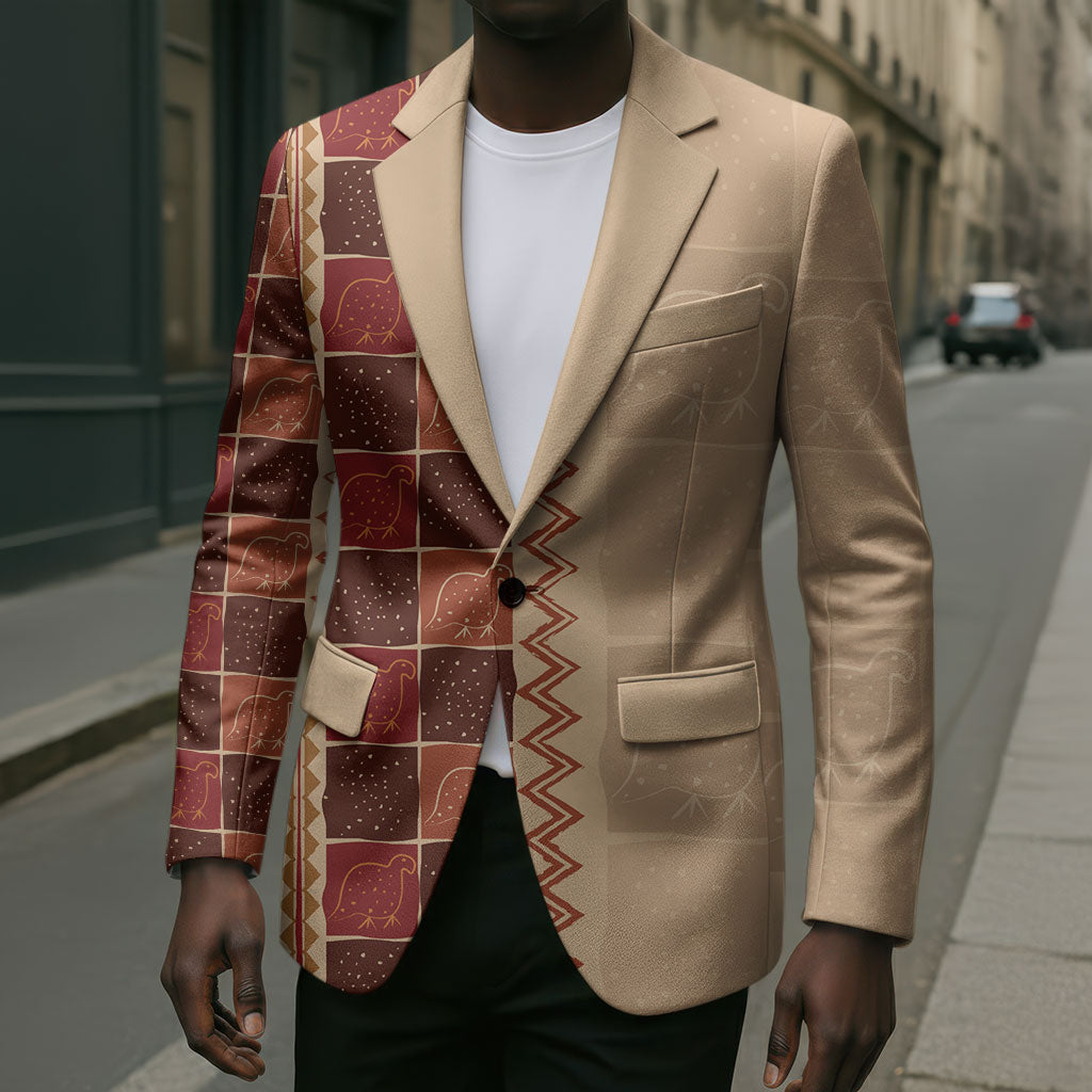 Zimbabwe Heritage Kudhinda Inspired Print Blazer