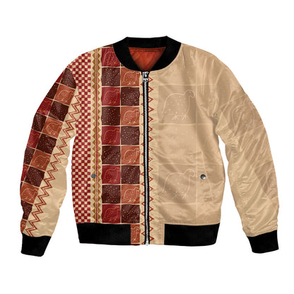 Zimbabwe Heritage Kudhinda Inspired Print Bomber Jacket