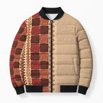 Zimbabwe Heritage Kudhinda Inspired Print Bomber Puffer Jacket