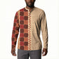 Zimbabwe Heritage Kudhinda Inspired Print Button Sweatshirt