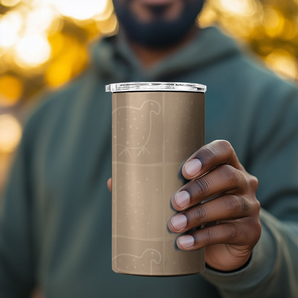 Zimbabwe Heritage Kudhinda Inspired Print 4 in 1 Can Cooler Tumbler