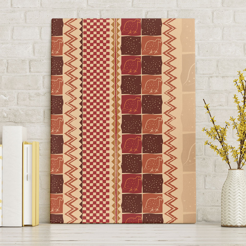 Zimbabwe Heritage Kudhinda Inspired Print Canvas Wall Art