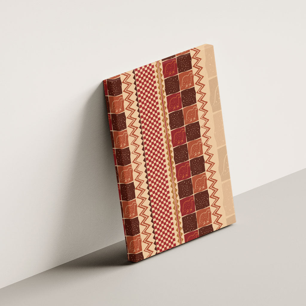 Zimbabwe Heritage Kudhinda Inspired Print Canvas Wall Art