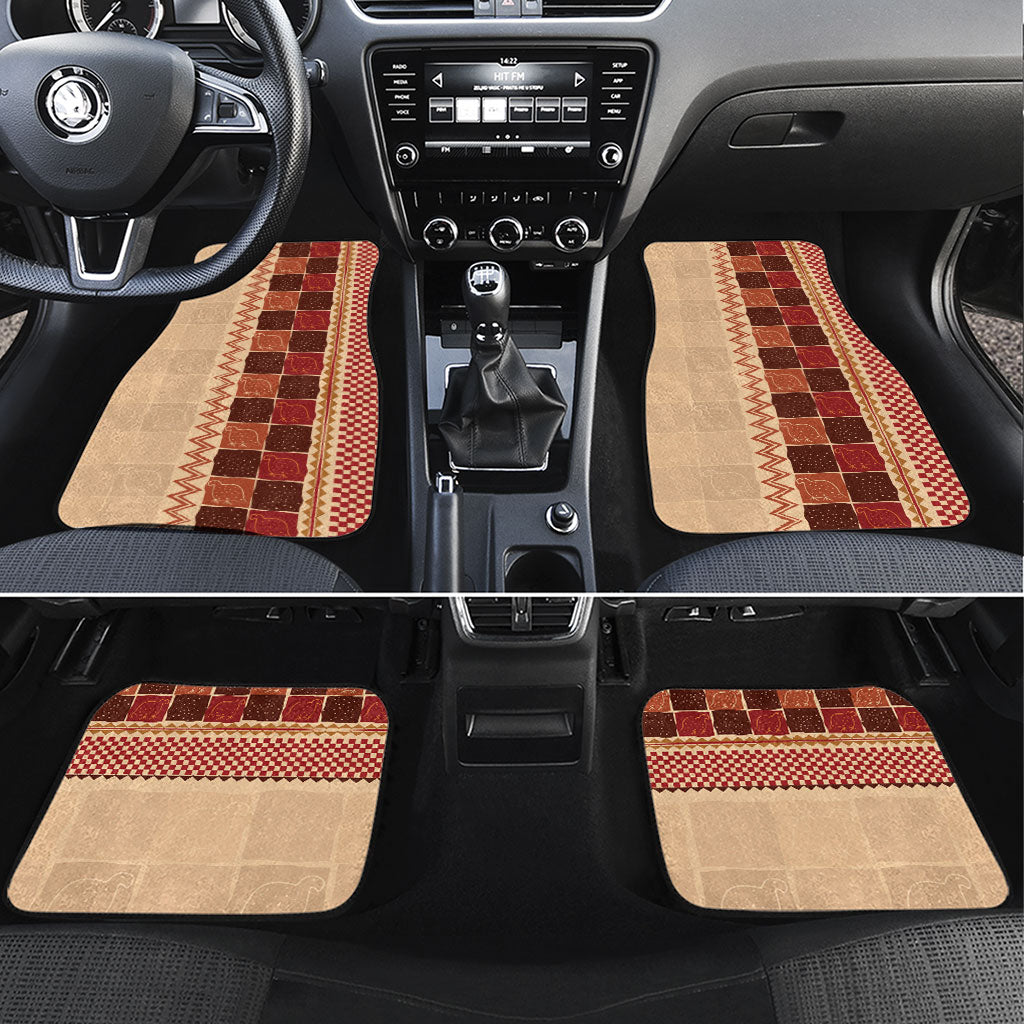 Zimbabwe Heritage Kudhinda Inspired Print Car Mats