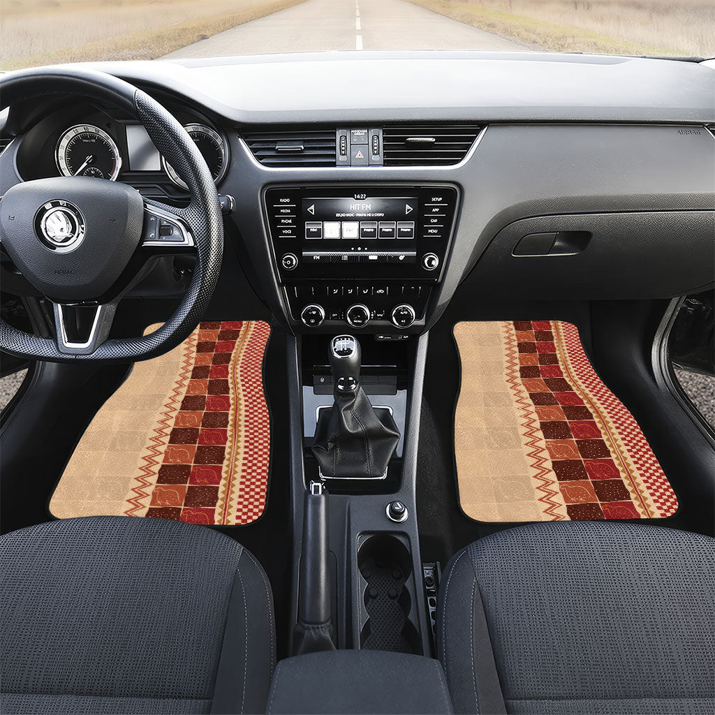 Zimbabwe Heritage Kudhinda Inspired Print Car Mats