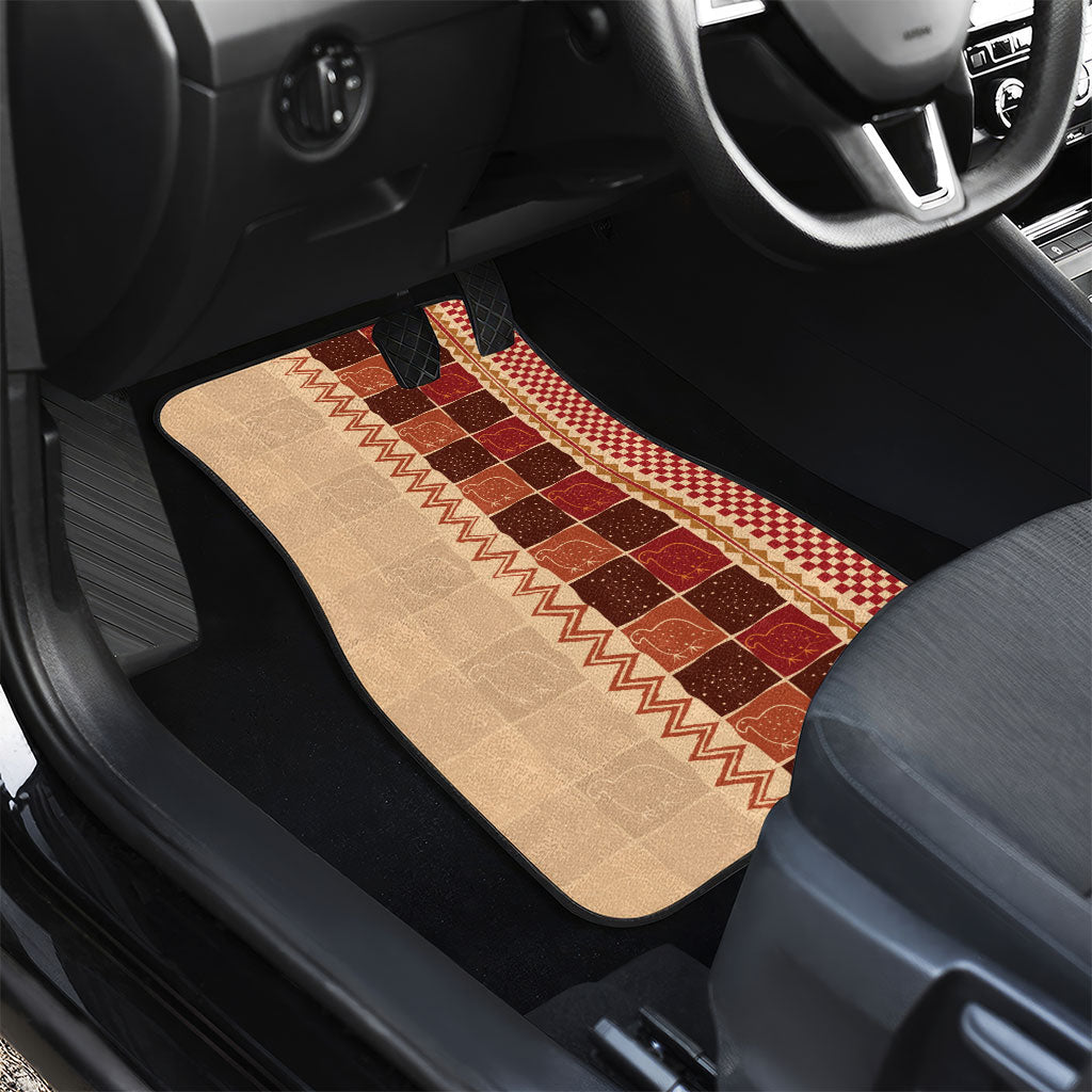 Zimbabwe Heritage Kudhinda Inspired Print Car Mats