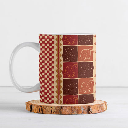 Zimbabwe Heritage Kudhinda Inspired Print Ceramic Mug