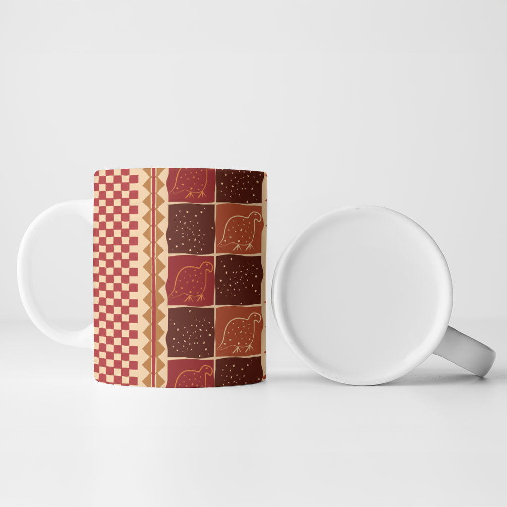 Zimbabwe Heritage Kudhinda Inspired Print Ceramic Mug