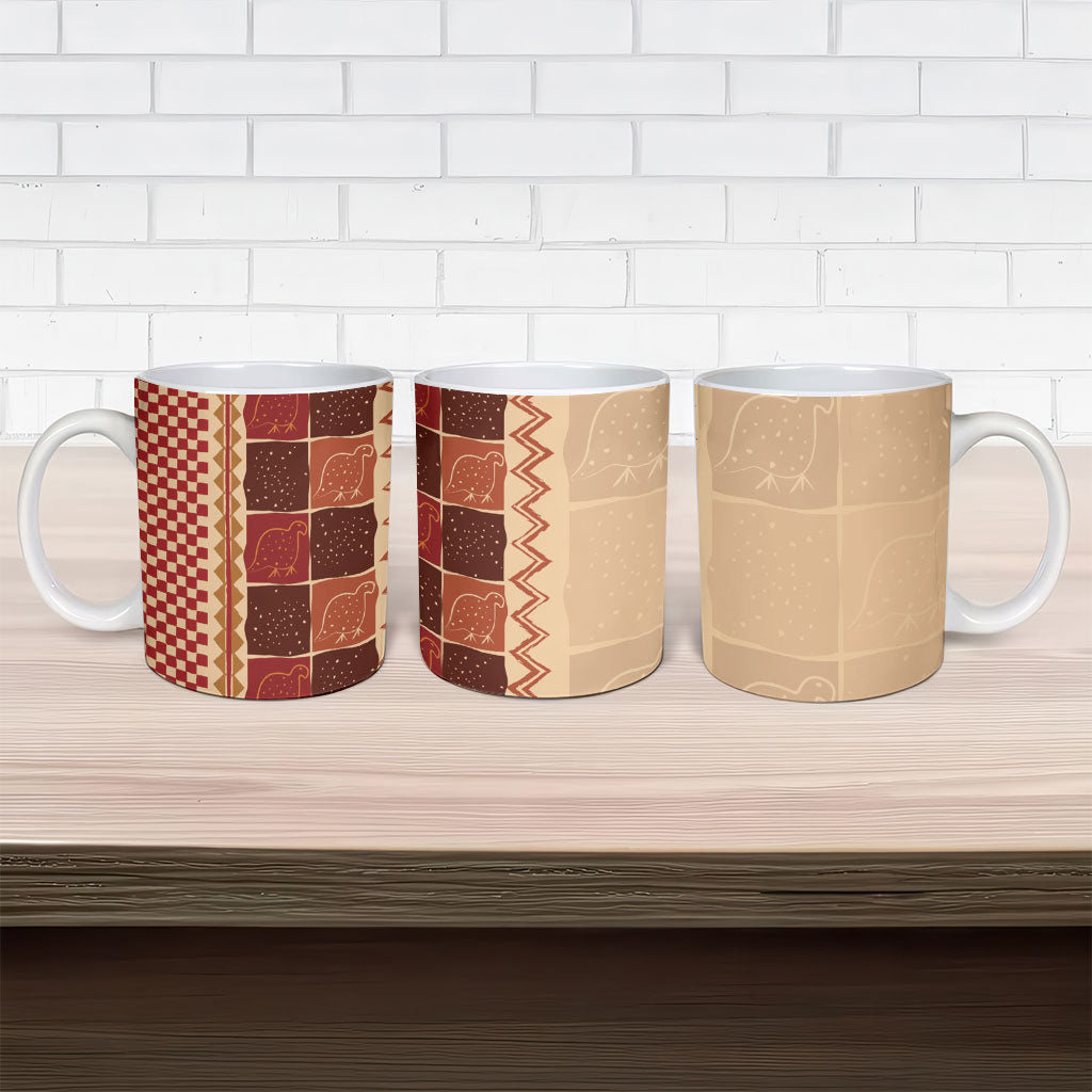 Zimbabwe Heritage Kudhinda Inspired Print Ceramic Mug
