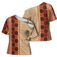 Zimbabwe Heritage Kudhinda Inspired Print Cross Shoulder Shirt
