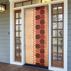 Zimbabwe Heritage Kudhinda Inspired Print Door Cover