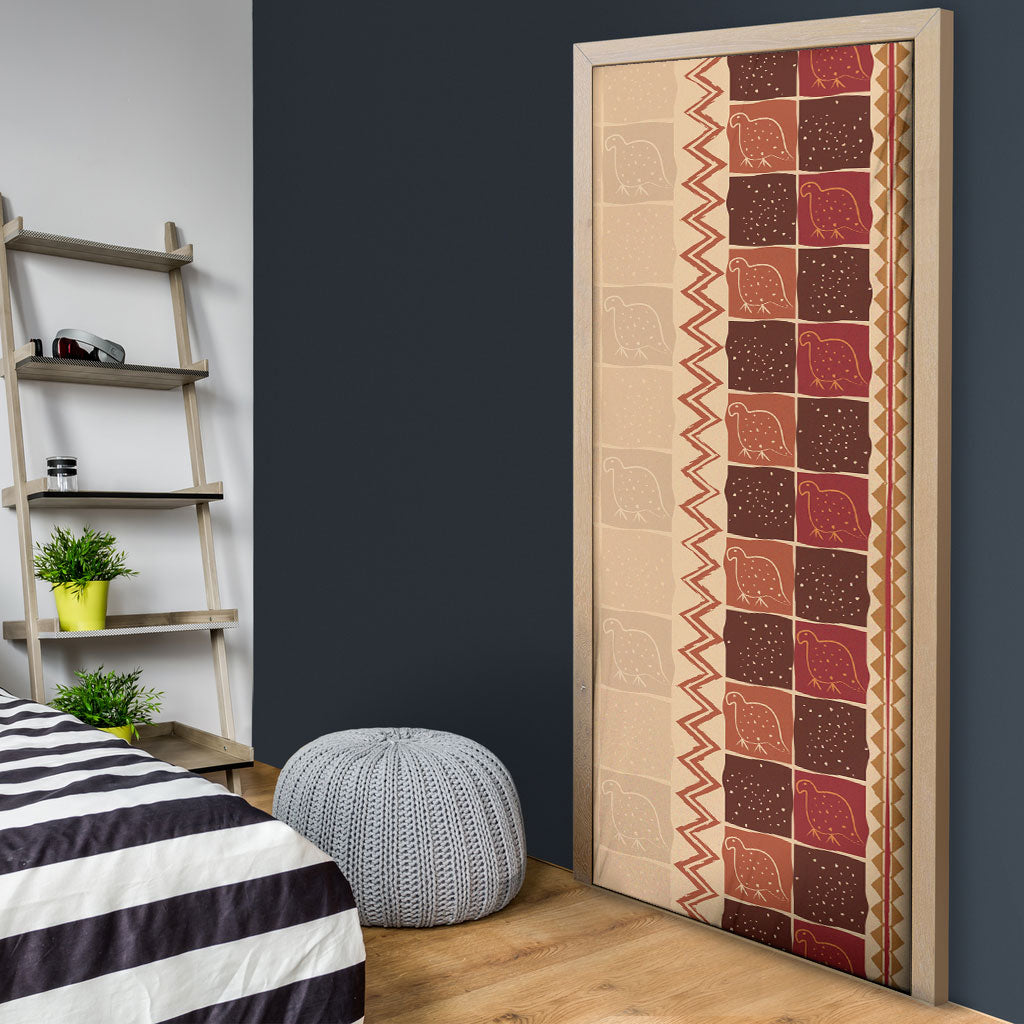 Zimbabwe Heritage Kudhinda Inspired Print Door Cover