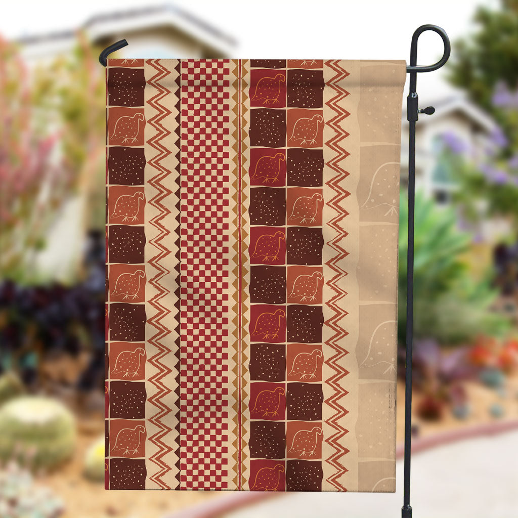 Zimbabwe Heritage Kudhinda Inspired Print Garden Flag