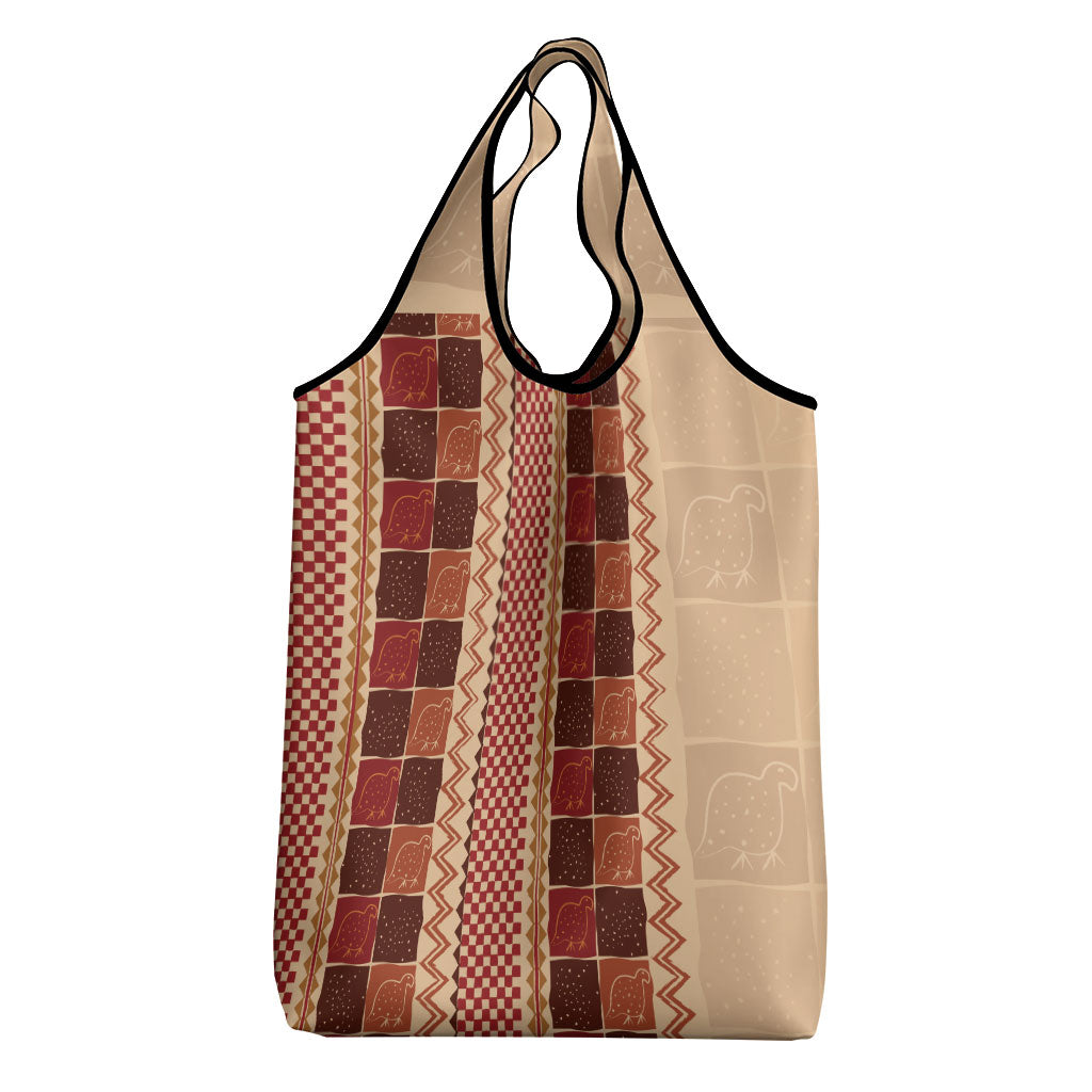 Zimbabwe Heritage Kudhinda Inspired Print Grocery Bag