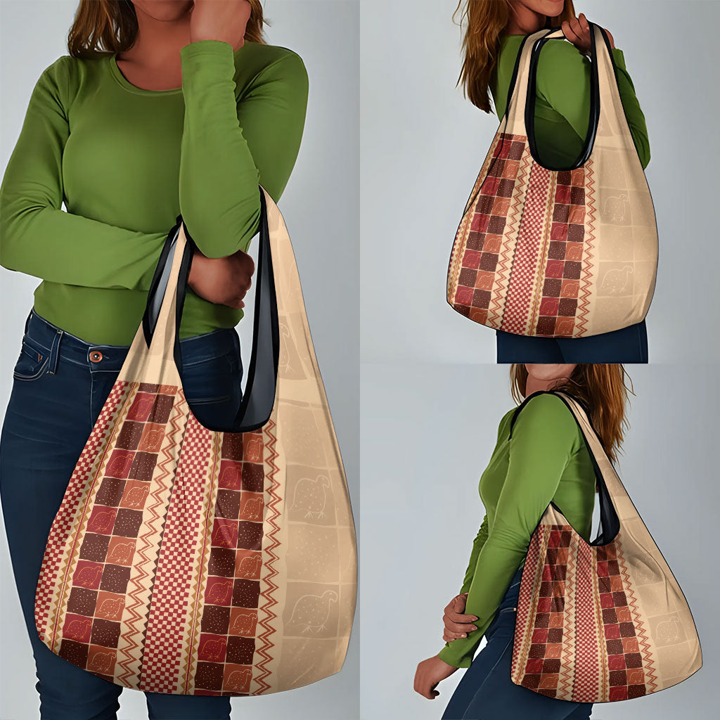Zimbabwe Heritage Kudhinda Inspired Print Grocery Bag