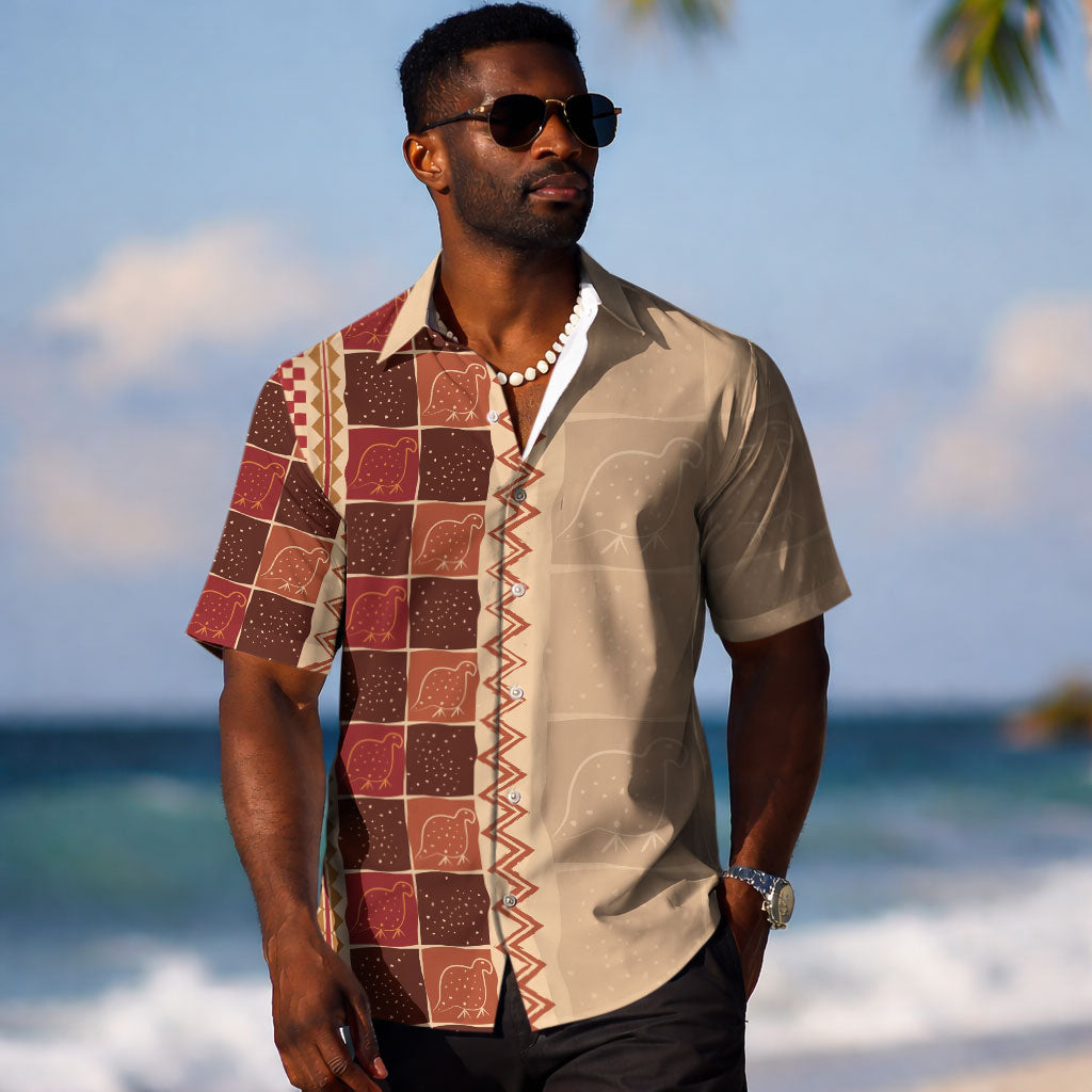Zimbabwe Heritage Kudhinda Inspired Print Hawaiian Shirt