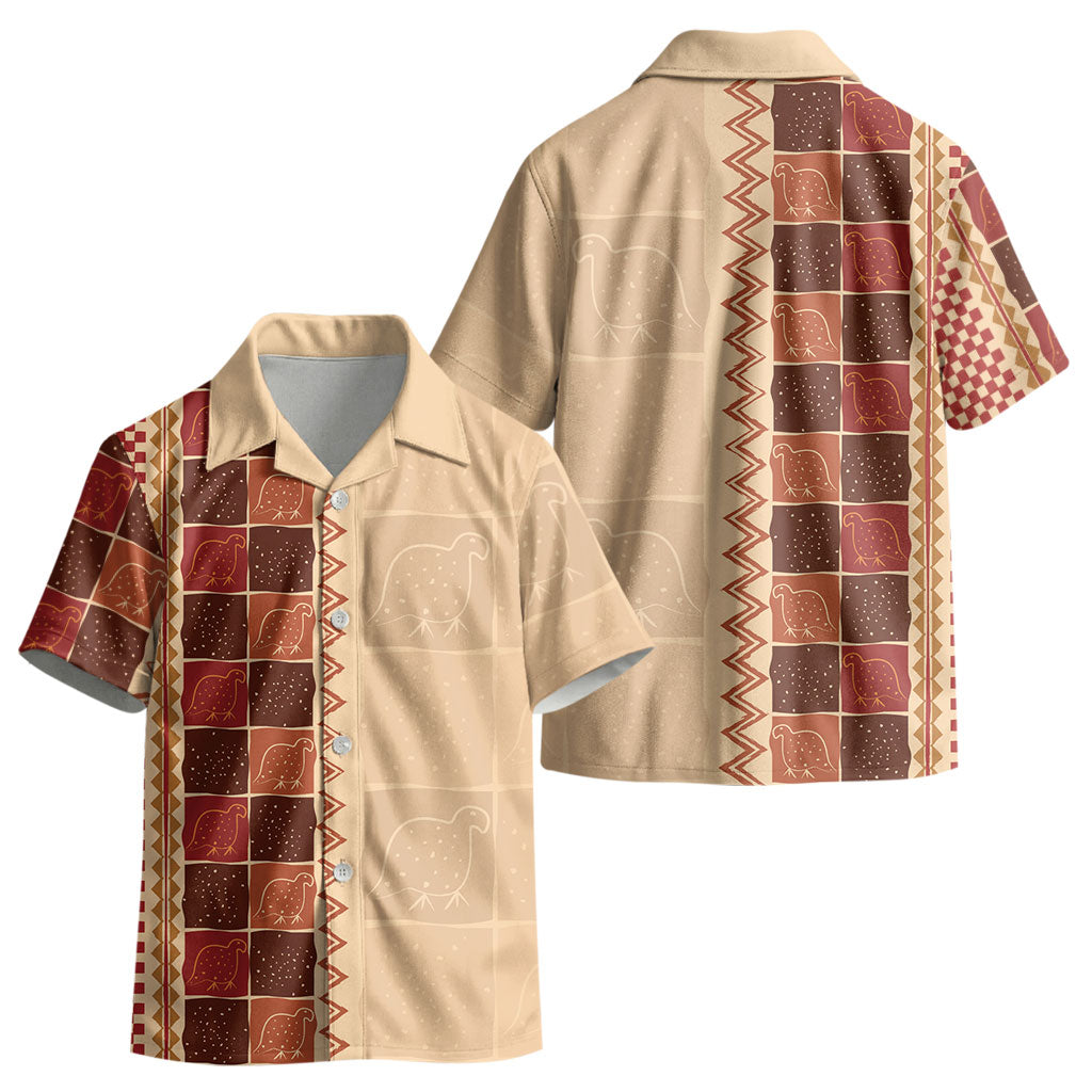 Zimbabwe Heritage Kudhinda Inspired Print Kid Hawaiian Shirt