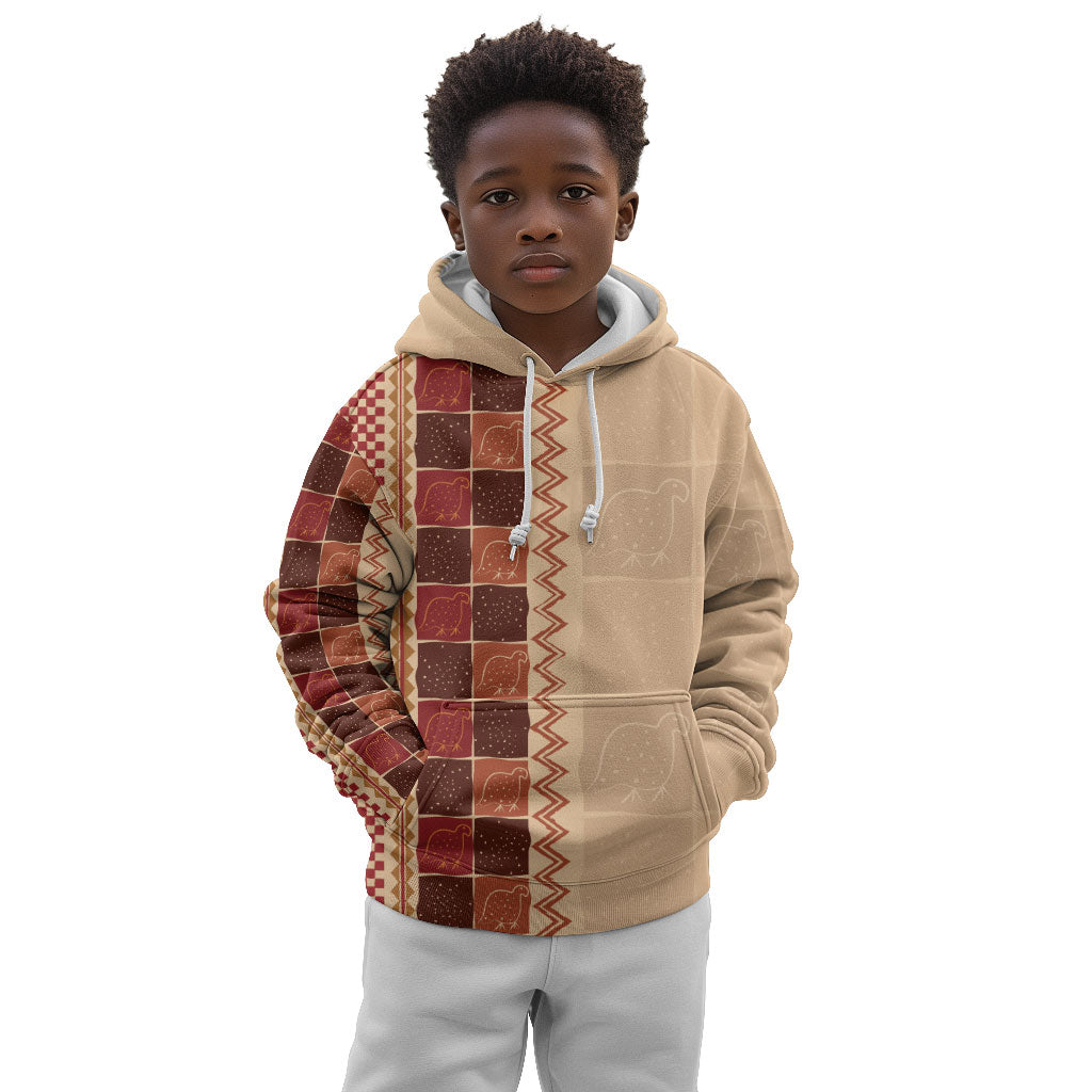 Zimbabwe Heritage Kudhinda Inspired Print Kid Hoodie