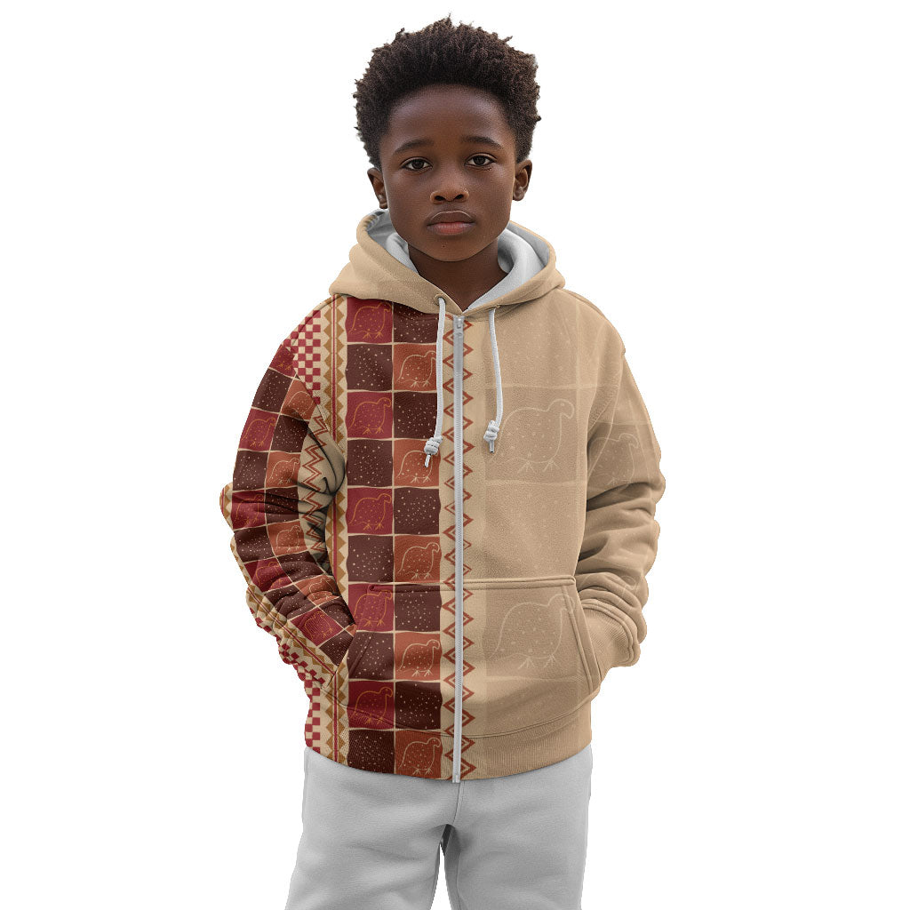 Zimbabwe Heritage Kudhinda Inspired Print Kid Hoodie