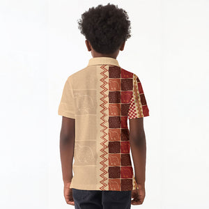 Zimbabwe Heritage Kudhinda Inspired Print Kid Polo Shirt