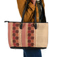 Zimbabwe Heritage Kudhinda Inspired Print Leather Tote Bag