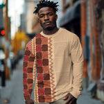 Zimbabwe Heritage Kudhinda Inspired Print Long Sleeve Shirt