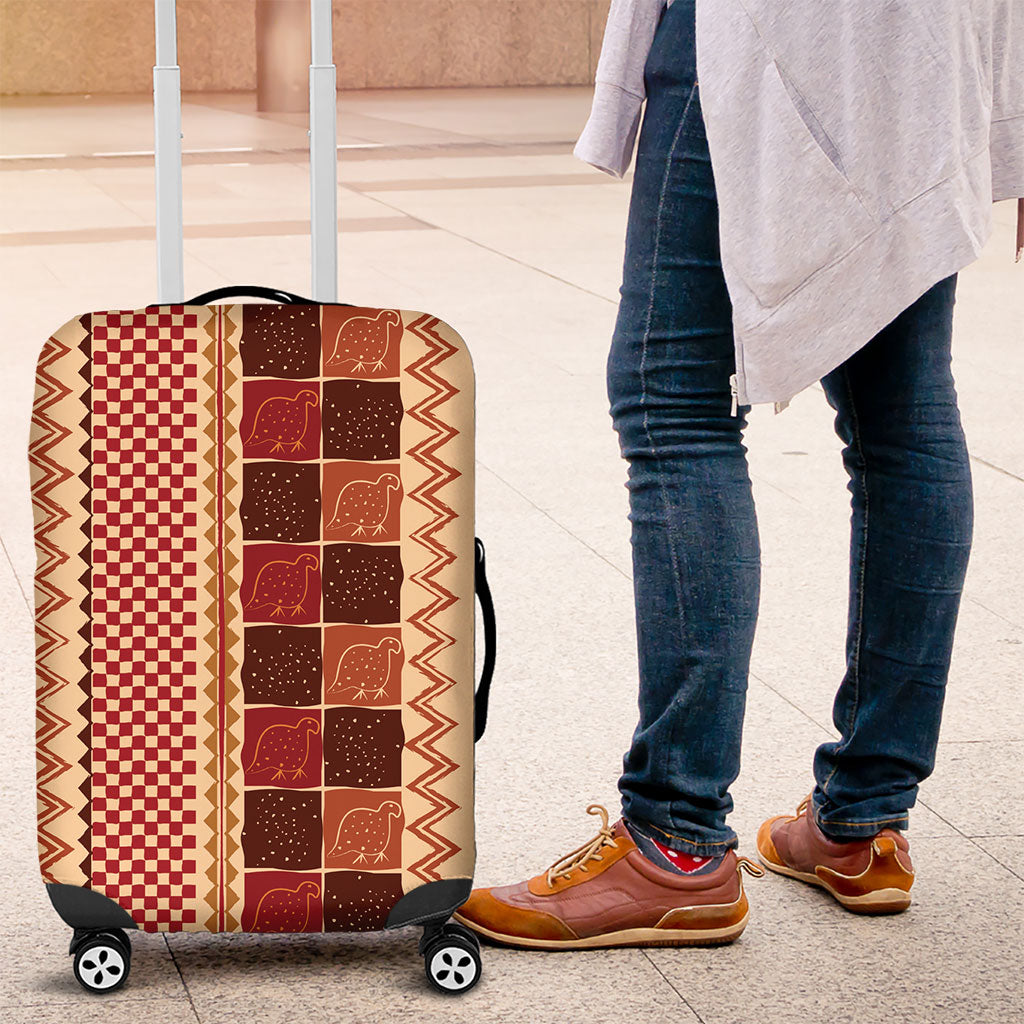 Zimbabwe Heritage Kudhinda Inspired Print Luggage Cover