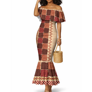 Zimbabwe Heritage Kudhinda Inspired Print Mermaid Dress