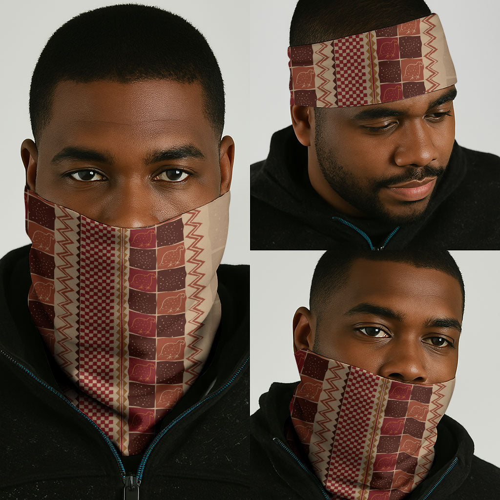 Zimbabwe Heritage Kudhinda Inspired Print Neck Gaiter