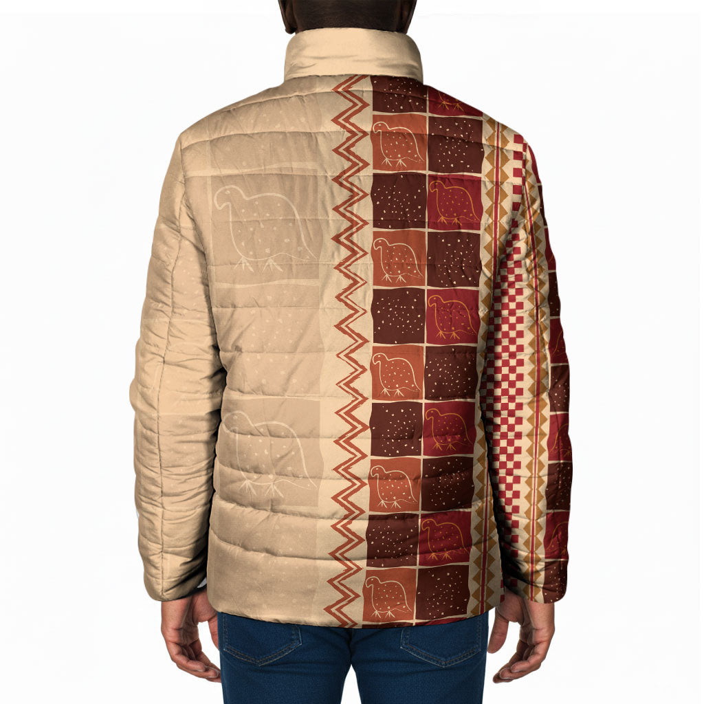 Zimbabwe Heritage Kudhinda Inspired Print Padded Jacket