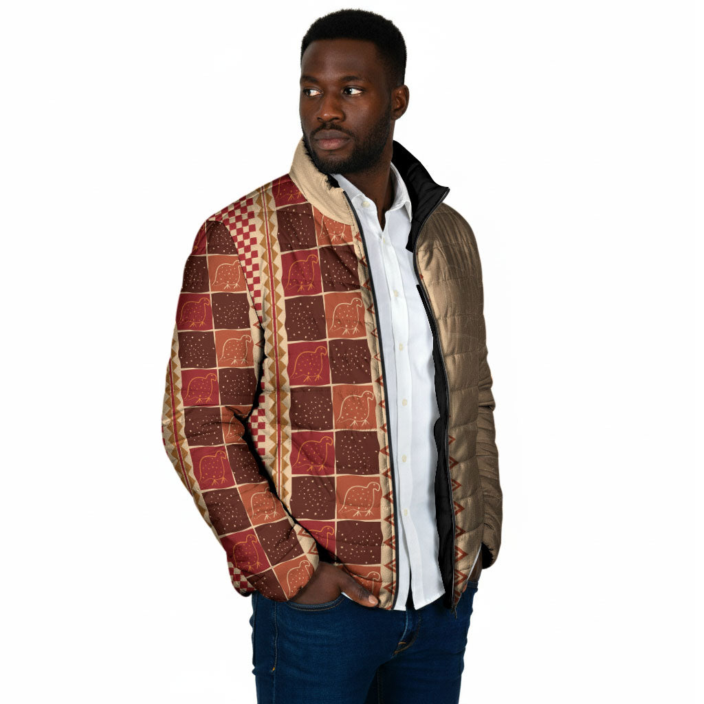 Zimbabwe Heritage Kudhinda Inspired Print Padded Jacket
