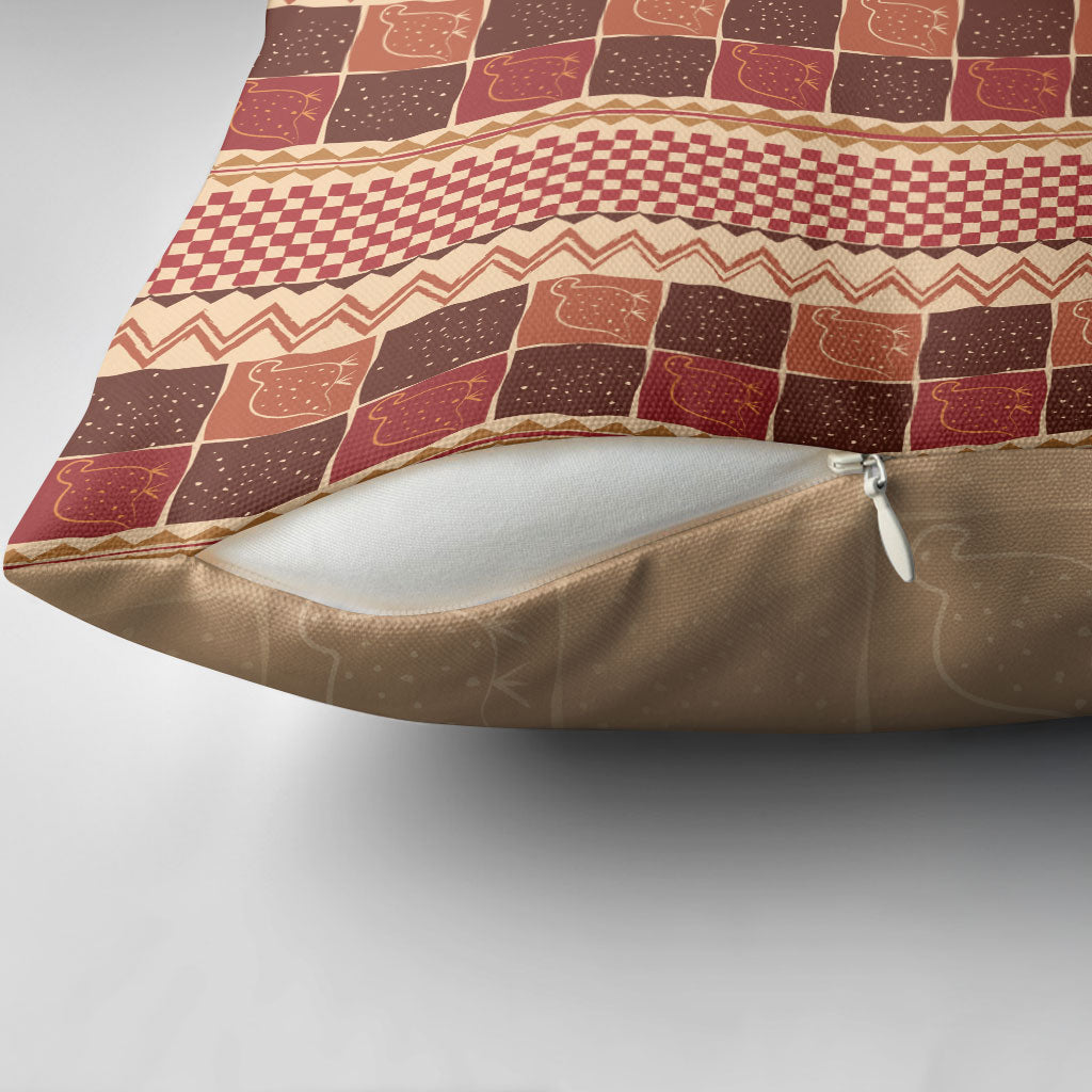 Zimbabwe Heritage Kudhinda Inspired Print Pillow Cover