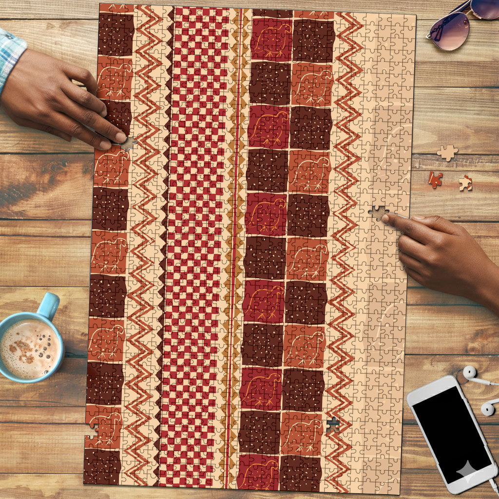 Zimbabwe Heritage Kudhinda Inspired Print Puzzle