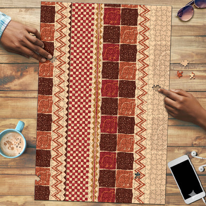 Zimbabwe Heritage Kudhinda Inspired Print Puzzle