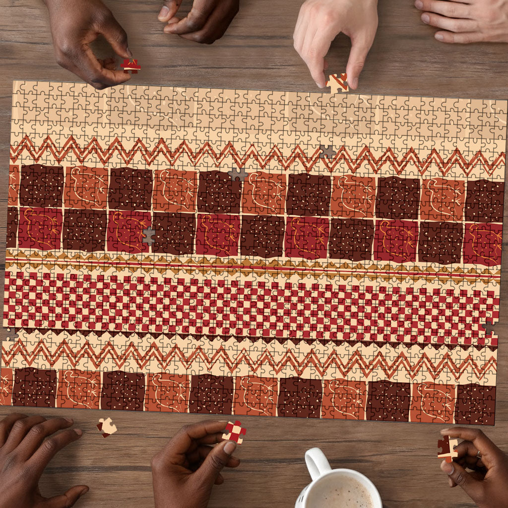 Zimbabwe Heritage Kudhinda Inspired Print Puzzle