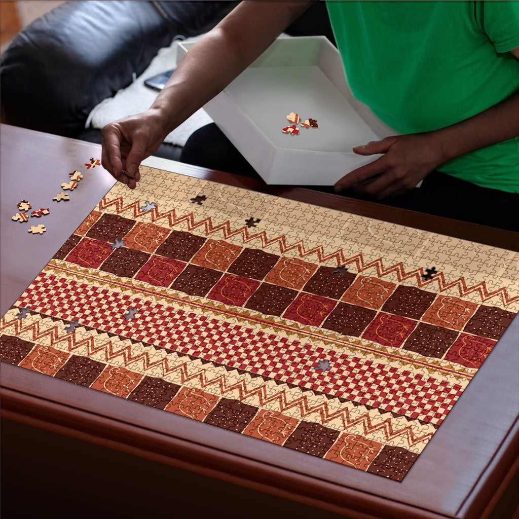 Zimbabwe Heritage Kudhinda Inspired Print Puzzle