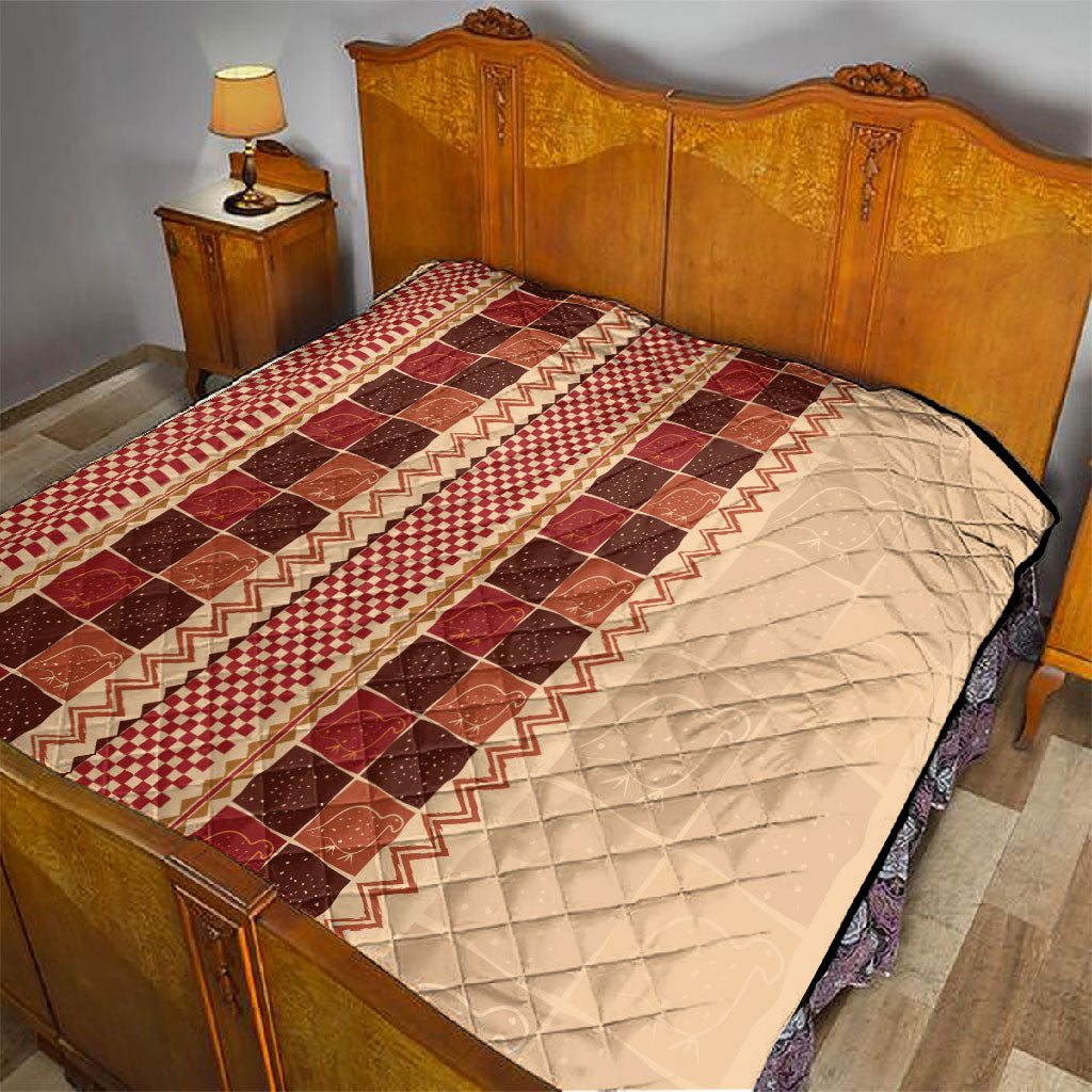 Zimbabwe Heritage Kudhinda Inspired Print Quilt