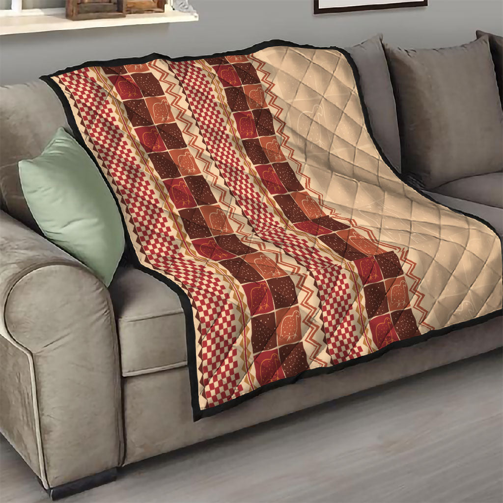 Zimbabwe Heritage Kudhinda Inspired Print Quilt