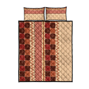 Zimbabwe Heritage Kudhinda Inspired Print Quilt Bed Set