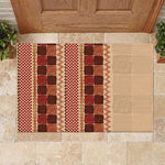 Zimbabwe Heritage Kudhinda Inspired Print Rubber Doormat
