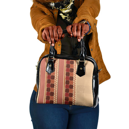 Zimbabwe Heritage Kudhinda Inspired Print Shoulder Handbag