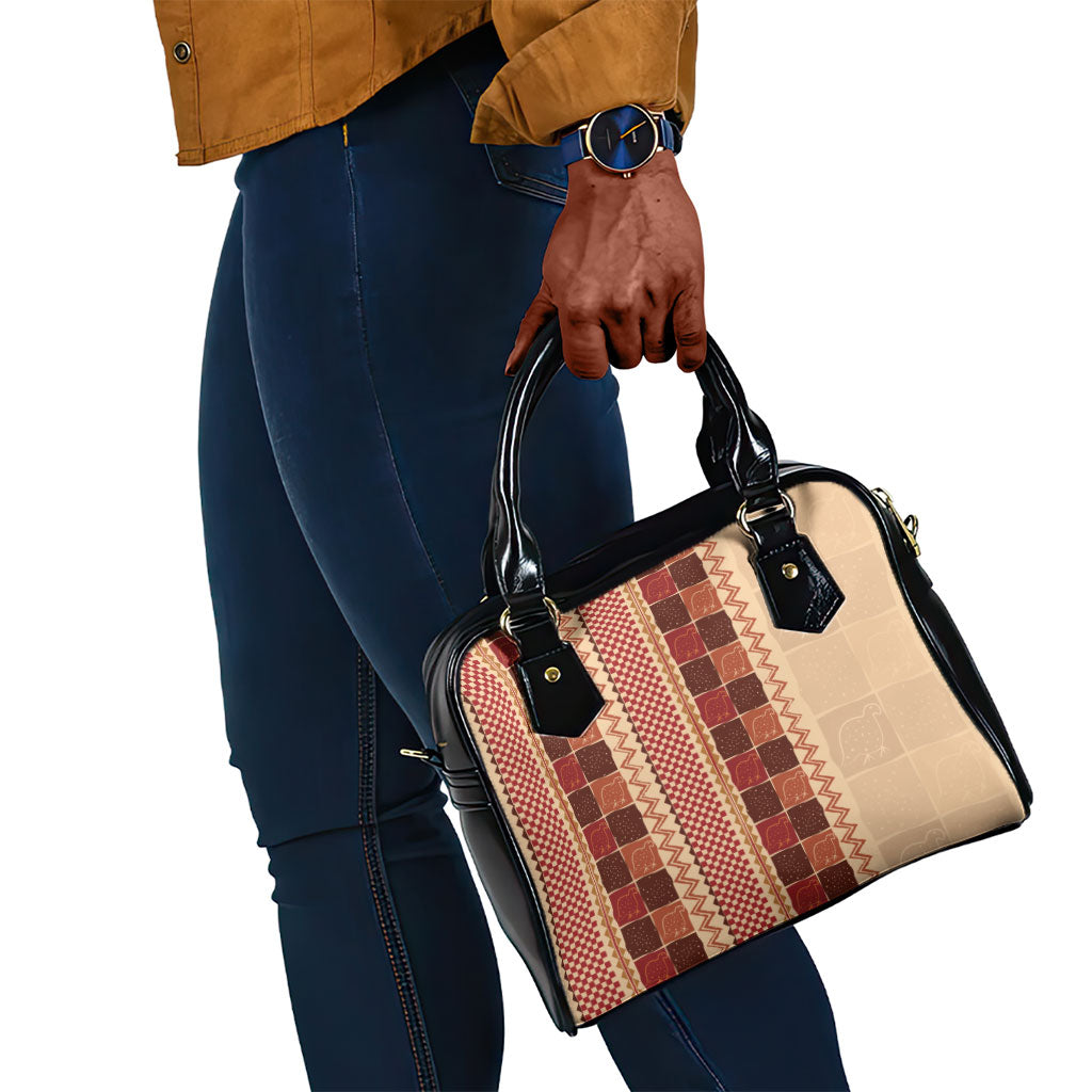 Zimbabwe Heritage Kudhinda Inspired Print Shoulder Handbag