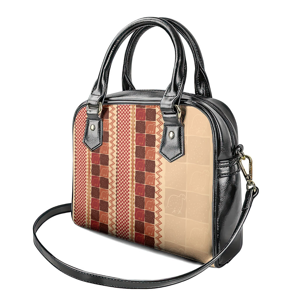 Zimbabwe Heritage Kudhinda Inspired Print Shoulder Handbag