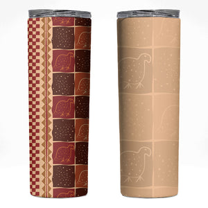 Zimbabwe Heritage Kudhinda Inspired Print Skinny Tumbler