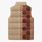 Zimbabwe Heritage Kudhinda Inspired Print Sleeveless Puffer Jacket