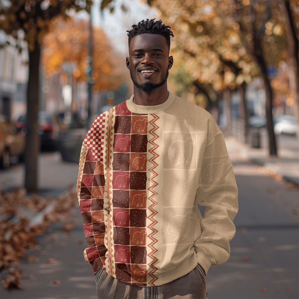 Zimbabwe Heritage Kudhinda Inspired Print Sweatshirt