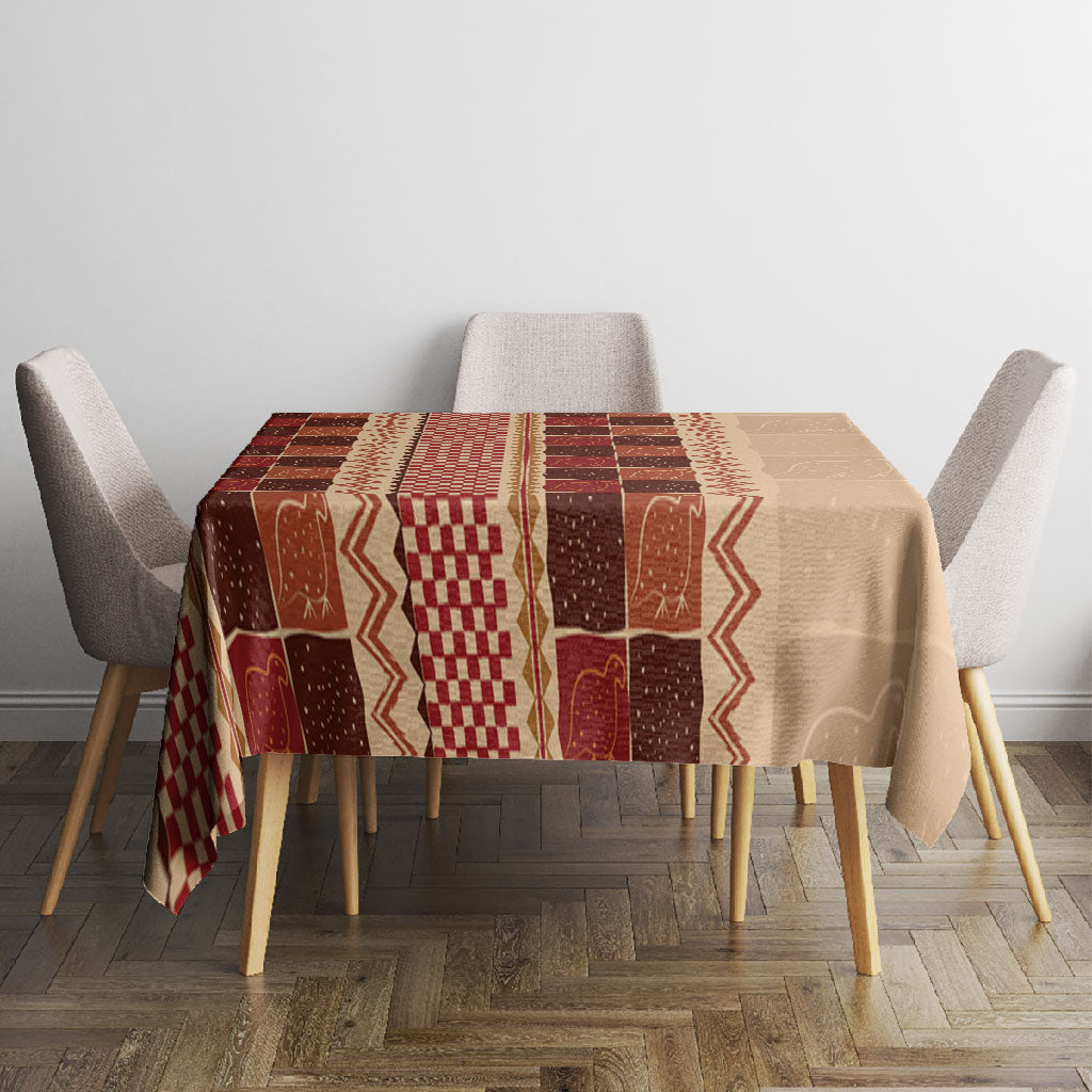 Zimbabwe Heritage Kudhinda Inspired Print Tablecloth