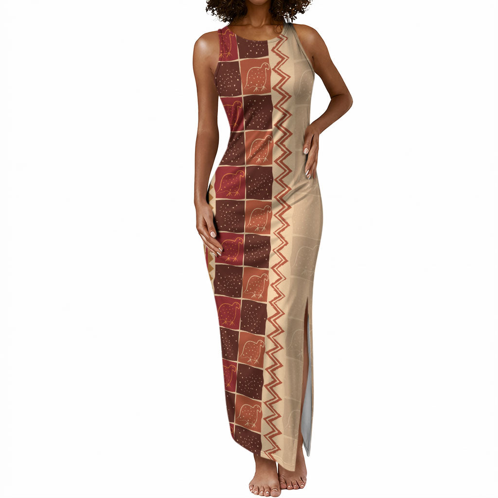 Zimbabwe Heritage Kudhinda Inspired Print Tank Maxi Dress