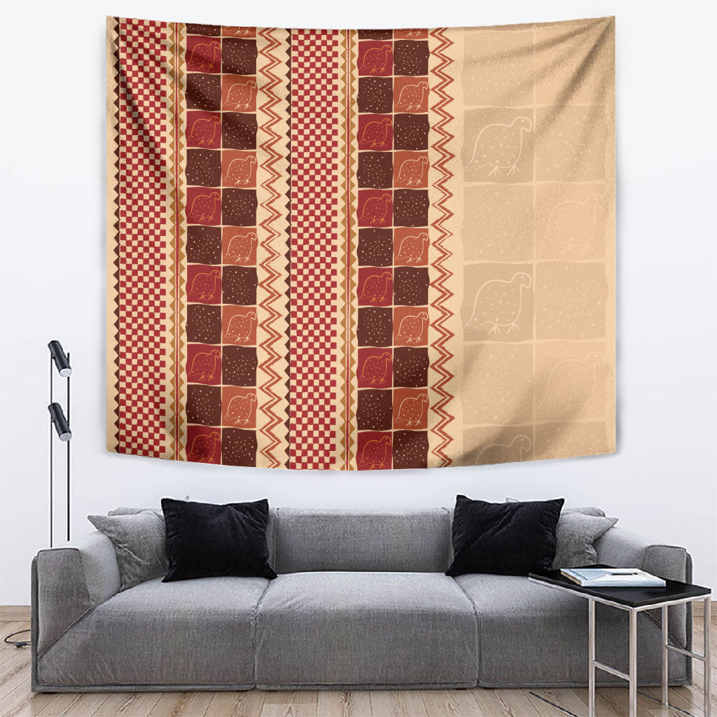 Zimbabwe Heritage Kudhinda Inspired Print Tapestry