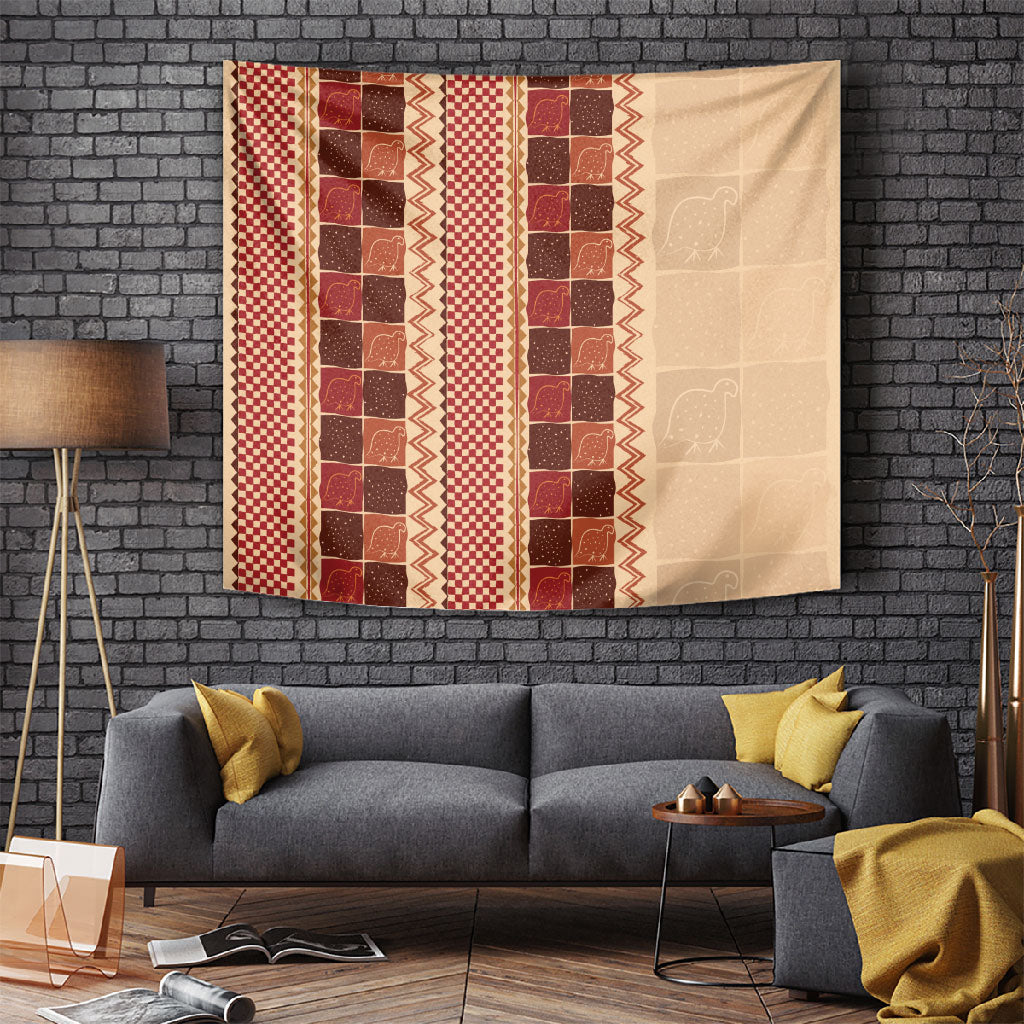 Zimbabwe Heritage Kudhinda Inspired Print Tapestry